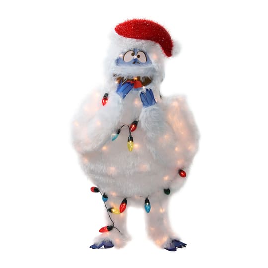 32&#x22; Lighted Bumble with String Lights Outdoor Christmas Yard D&#xE9;cor
